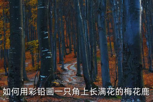 梅花鹿的簡筆畫，如何用彩鉛畫一只角上長滿花的梅花鹿