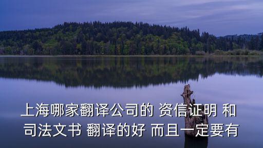 翻譯公司出具的翻譯證明 上海，上海翻譯公司哪家翻譯公證文件證書有資質