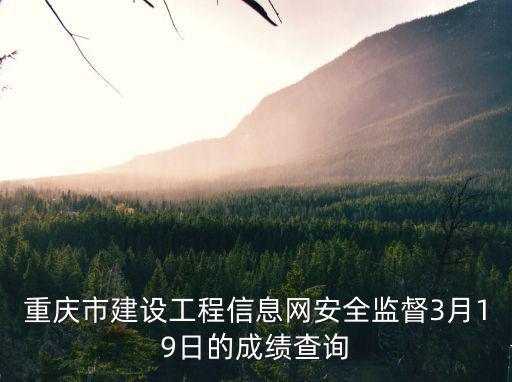 重慶市安管成績查詢官網，重慶安全員成績網上那里查詢謝謝