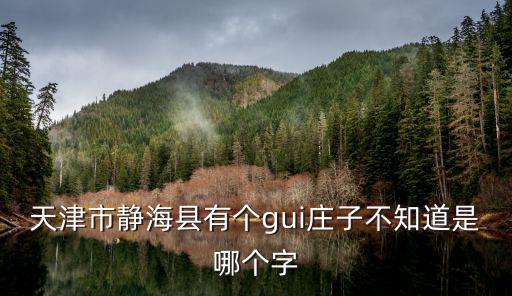 天津市靜海區下莊子，天津市靜海縣有個gui莊子不知道是哪個字