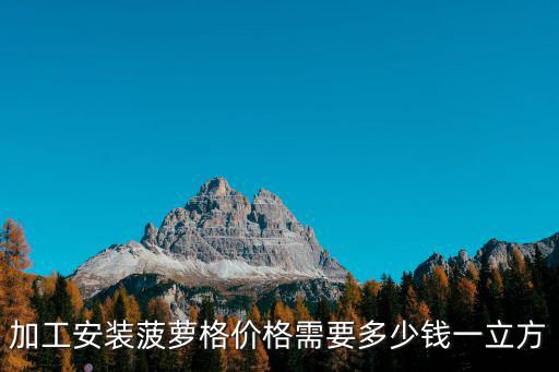 加工安裝菠蘿格價格需要多少錢一立方
