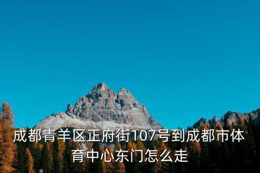 成都青羊區(qū)正府街107號(hào)到成都市體育中心東門(mén)怎么走