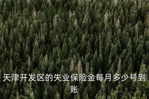 天津開發區的失業保險金每月多少號到賬