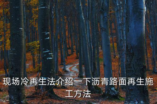 現場冷再生法介紹一下瀝青路面再生施工方法