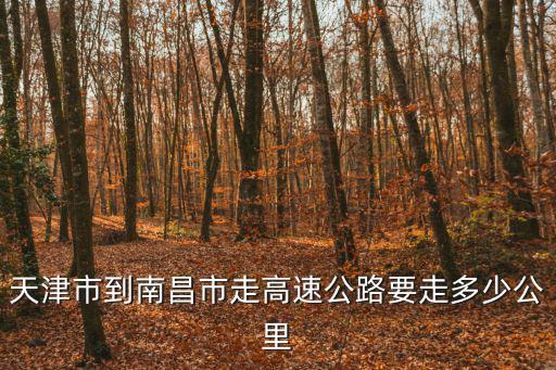 天津市到南昌市走高速公路要走多少公里