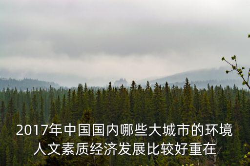 2017年中國國內(nèi)哪些大城市的環(huán)境人文素質(zhì)經(jīng)濟(jì)發(fā)展比較好重在
