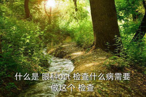 什么是 眼科oct 檢查什么病需要做這個 檢查
