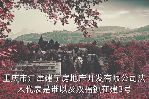 重慶市江津建宇房地產開發有限公司法人代表是誰以及雙福鎮在建3號