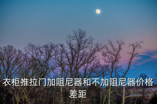 衣柜推拉門加阻尼器和不加阻尼器價格差距