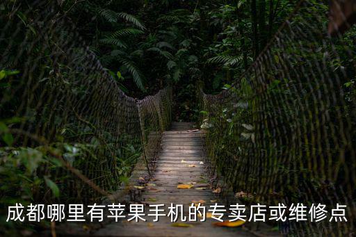 成都哪里有蘋果手機的專賣店或維修點
