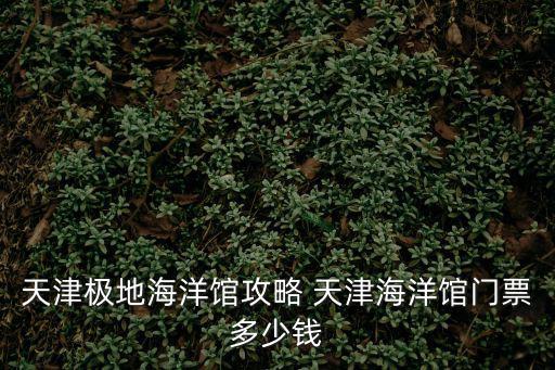 天津極地海洋館攻略 天津海洋館門票多少錢