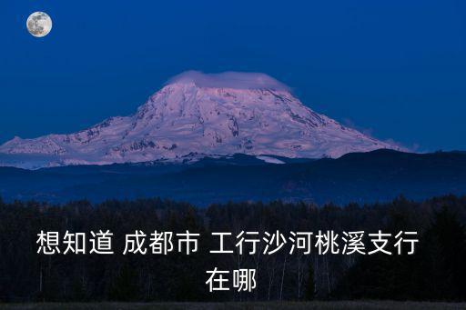 想知道 成都市 工行沙河桃溪支行 在哪