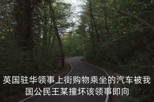英國駐華領事上街購物乘坐的汽車被我國公民王某撞壞該領事即向