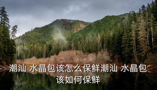 潮汕 水晶包該怎么保鮮潮汕 水晶包該如何保鮮