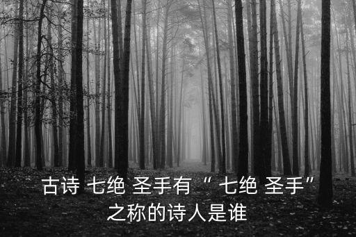 七絕圣手是誰,七絕圣手王昌齡的名字由來