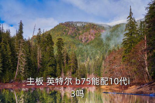  主板 英特爾 b75能配10代i3嗎