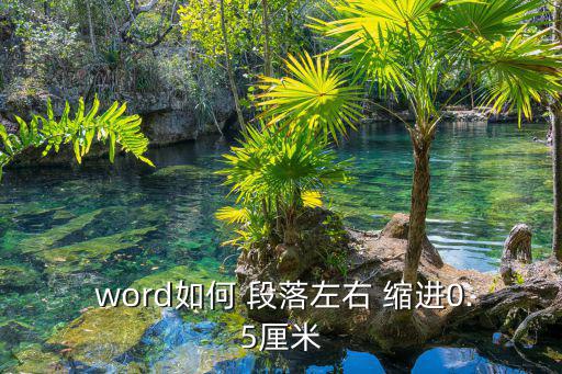  word如何 段落左右 縮進0.5厘米