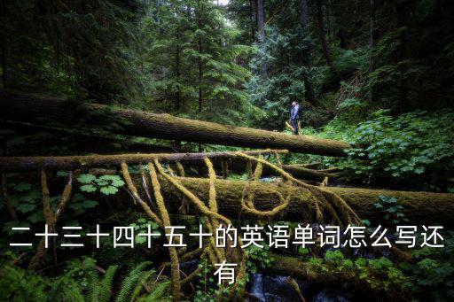 二十三十四十五十的英語單詞怎么寫還有