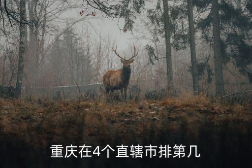 重慶在4個直轄市排第幾