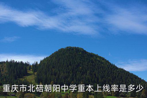 重慶市北碚朝陽中學重本上線率是多少