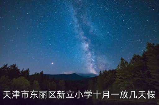 天津市東麗區新立小學十月一放幾天假