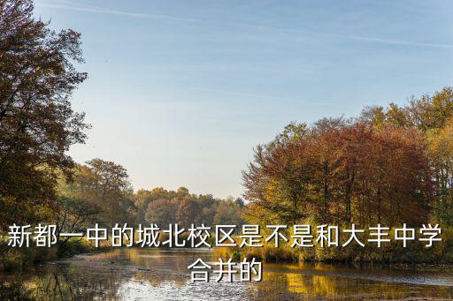 新都一中的城北校區(qū)是不是和大豐中學(xué)合并的