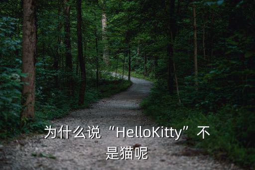 為什么說“HelloKitty”不是貓呢