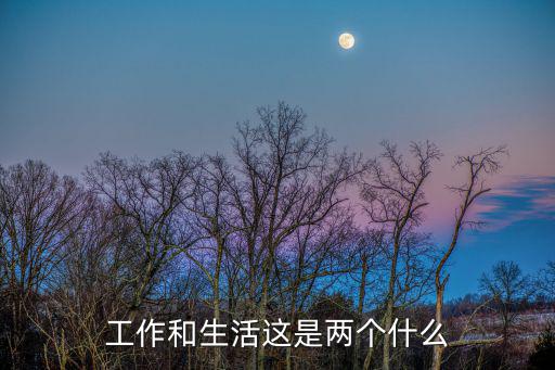 工作生活，如何對待工作和生活