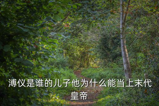 溥儀簡介,慈禧太后怒斥溥儀:讓他當皇帝
