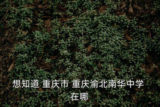 中交中央公園到重慶市南華中學，重慶南華中學在哪里哦