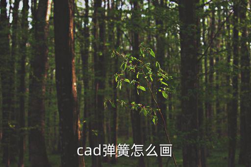 cad彈簧怎么畫，用AutoCAD如何畫彈簧