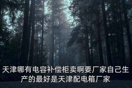 天津哪有電容補償柜賣啊要廠家自己生產的最好是天津配電箱廠家