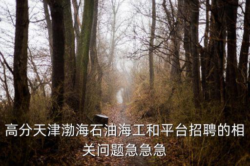 高分天津渤海石油海工和平臺招聘的相關問題急急急