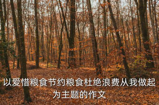 愛糧節糧作文，關于愛糧節糧的作文