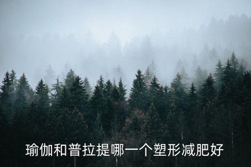 瑜伽和普拉提哪一個塑形減肥好