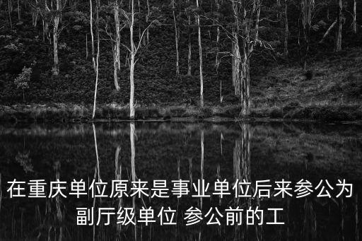 在重慶單位原來(lái)是事業(yè)單位后來(lái)參公為副廳級(jí)單位 參公前的工