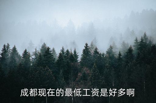 成都市底薪最低好多，成都現在的最低工資是好多啊