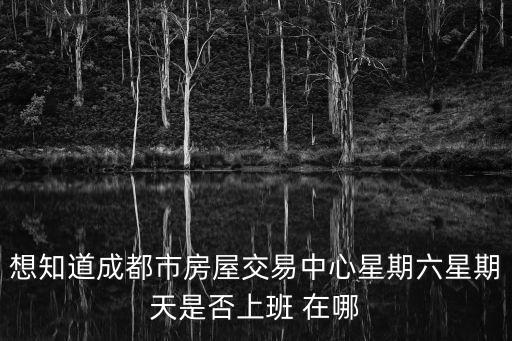 想知道成都市房屋交易中心星期六星期天是否上班 在哪
