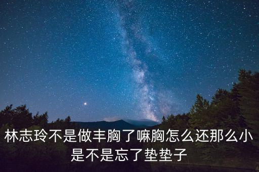 林志玲的豐胸，林志玲是不是隆胸了