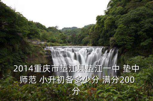 2014重慶市墊江縣墊江一中 墊中 師范 小升初各多少分 滿分200分