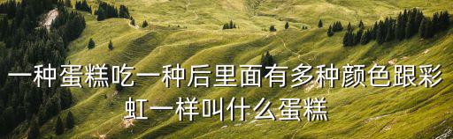 一種蛋糕吃一種后里面有多種顏色跟彩虹一樣叫什么蛋糕