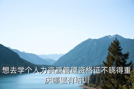 想去學個人力資源管理資格證不曉得重慶哪里有培訓
