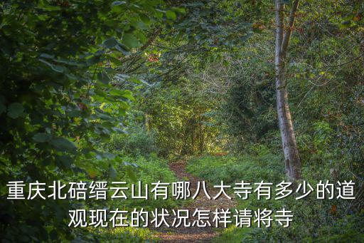 重慶北碚縉云山有哪八大寺有多少的道觀現在的狀況怎樣請將寺