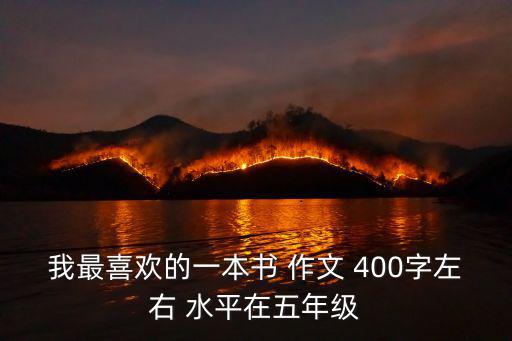 我最喜歡的一本書 作文 400字左右 水平在五年級