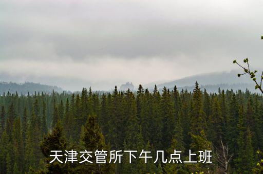 天津交管所下午幾點(diǎn)上班