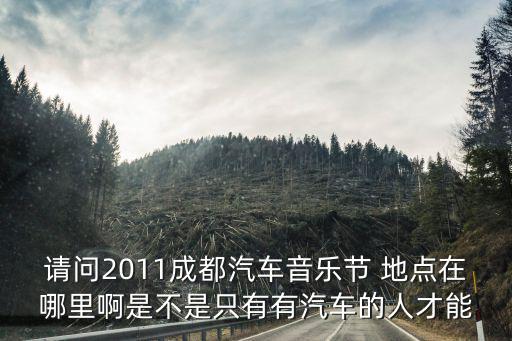 請問2011成都汽車音樂節(jié) 地點在哪里啊是不是只有有汽車的人才能