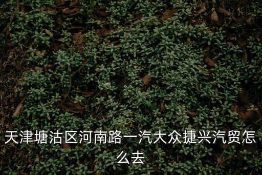 天津塘沽區(qū)河南路一汽大眾捷興汽貿(mào)怎么去