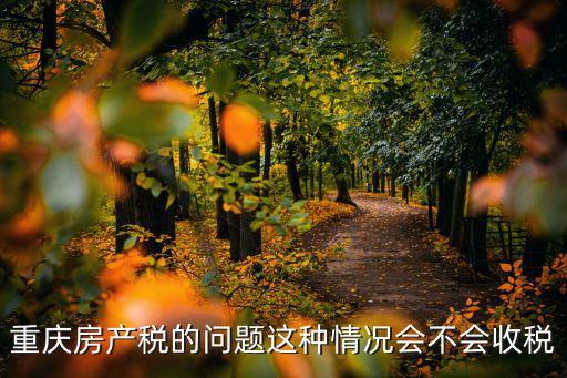 重慶房產稅的問題這種情況會不會收稅