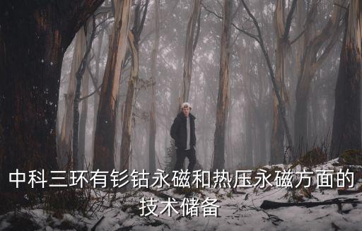 中科三環有釤鈷永磁和熱壓永磁方面的技術儲備