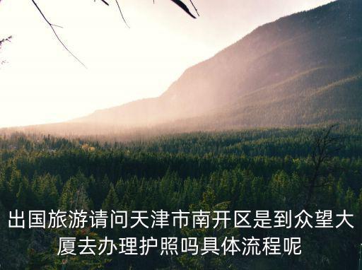 出國旅游請問天津市南開區(qū)是到眾望大廈去辦理護照嗎具體流程呢